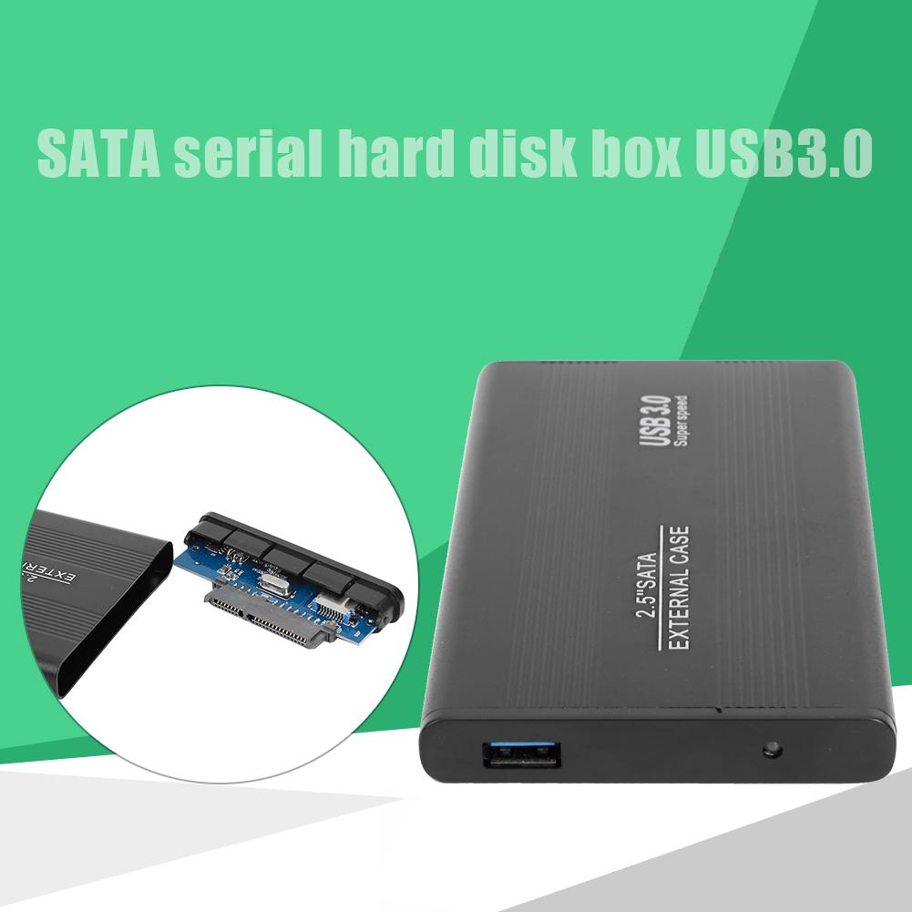 2.5 inch USB 3.0 to SATA Port SSD Hard Drive Enclosure 6-Gbps USB 3.0 HDD Case External Solid State Hard Disk Box