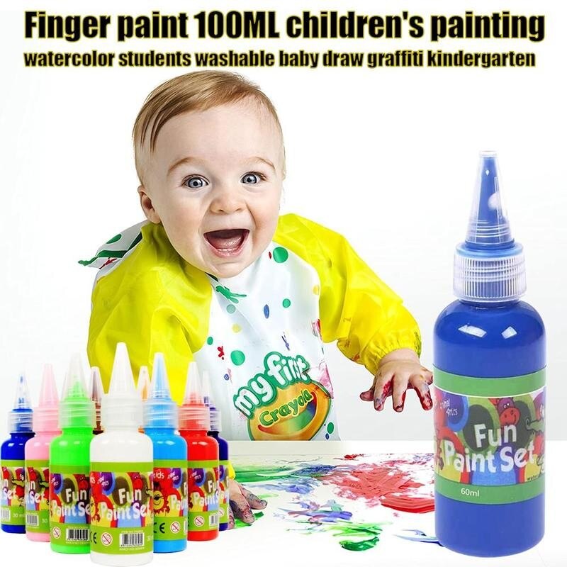 30ml Lavabile Pittura con le Dita Pigmento Liquido Disegno Giocattolo FAI DA TE Pittura con le Dita Mestiere Handmade del Pigmento Colorante Additivi Per Il FAI DA TE Slimes