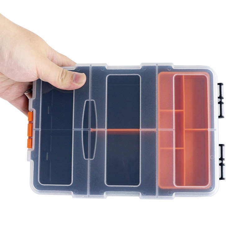 Frosted plastic parts Box hardware parts box household classification screw box packaging box tools parts box fish bait box