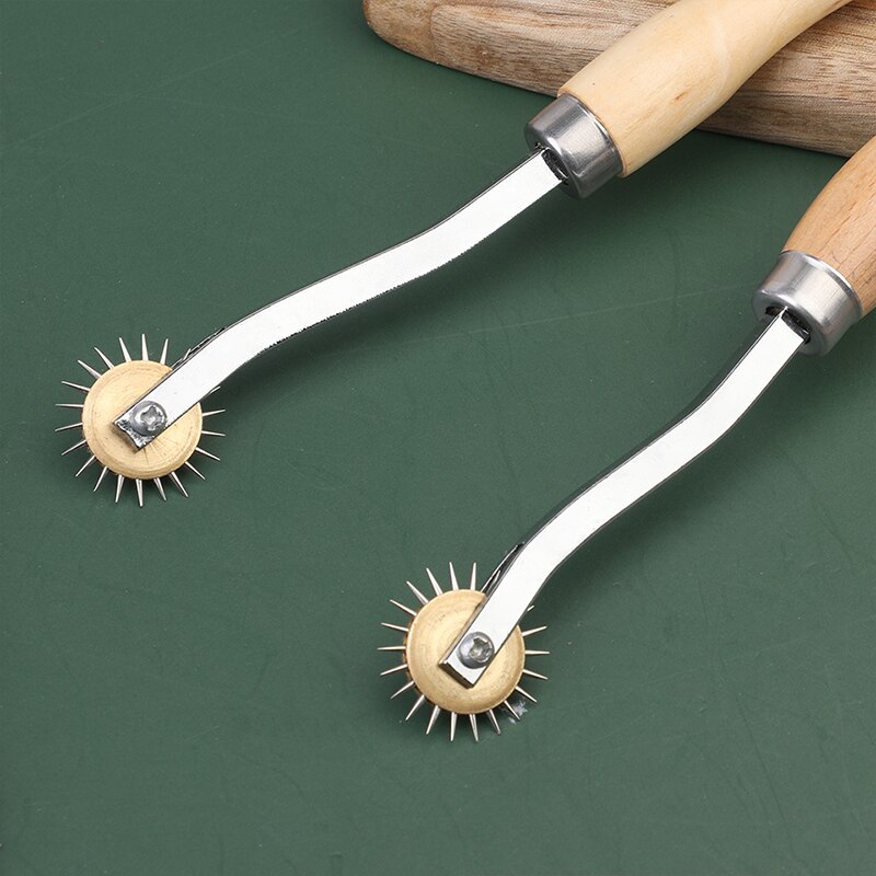 RORGETO Spacing Wheel Tracing Wheel Leather Stitch Spacing Wheel Stitch Marking Spacer for DIY Leather Crafts
