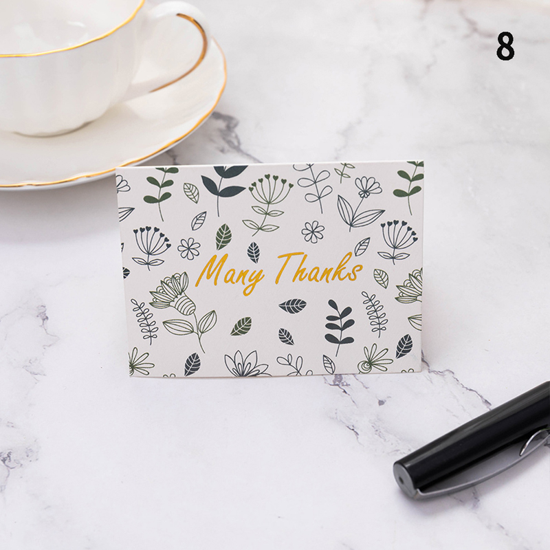 50PCS/20PCS Greeting Cards Mini Wedding Thank You Cards Message Cards Box Decoration Birthday Greeting Cards: -N8