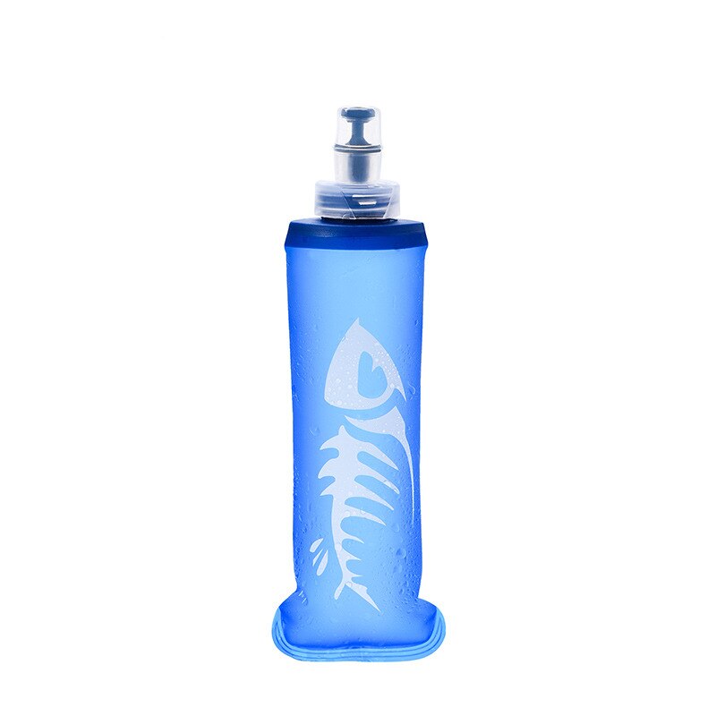 500Ml Silicon Sport Water Fles Tpu Opvouwbaar Soft Fles Sport Fles Squeeze Water Fles Voor Outdoor Camping Wandelen Water tas: 250ml