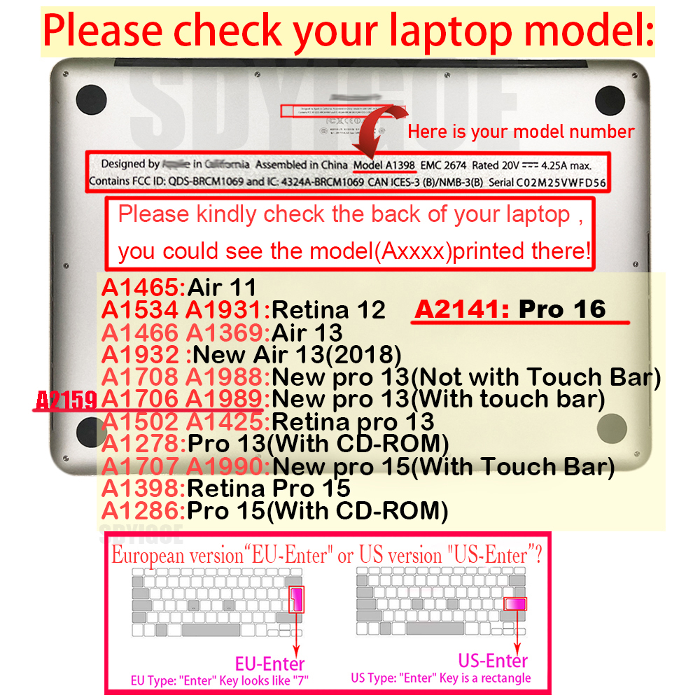 Voor macbook pro 16 Toetsenbord beschermende film TPU macbook pro 16 inch A2141 toetsenbord cover 0.03mm Transparante toetsenbord cover