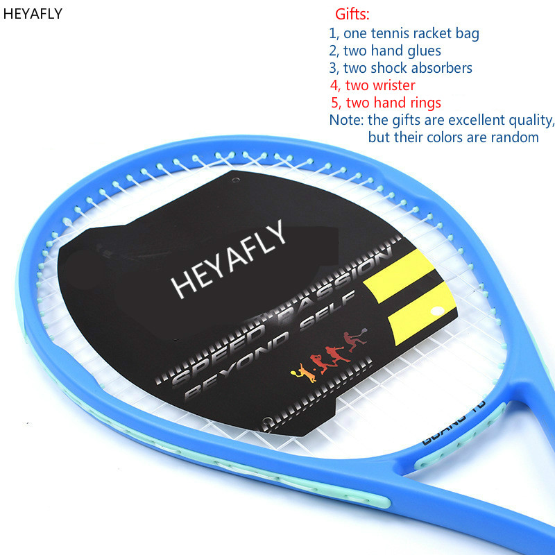 Amatør mellomliggende tennisracket kompleks karbonnett tennisracket treningsnivå tennisracket racket bag støtdempere