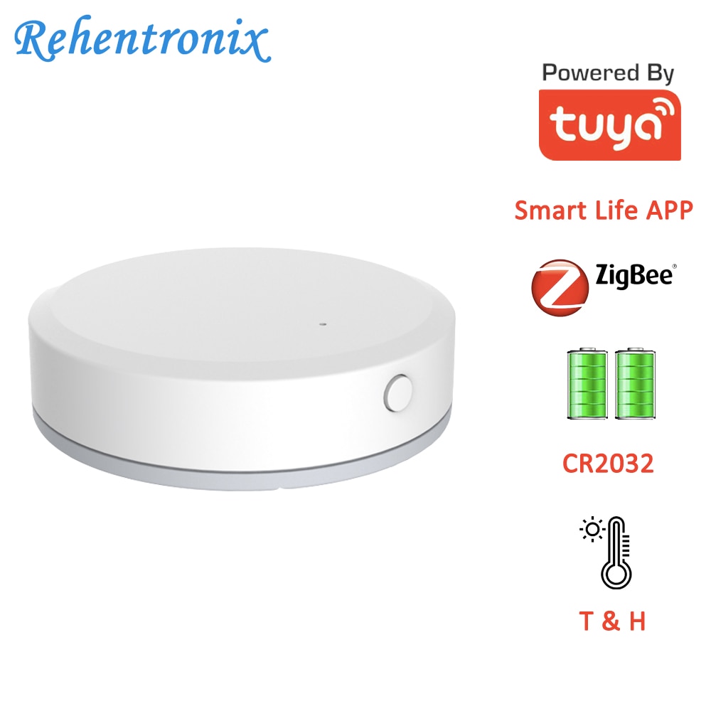 Alexa Echo Show Plus ZigBee3.0 Mini Smart Life APP Tuya ZigBee Temperature Humidity Sensor Built-in Battery