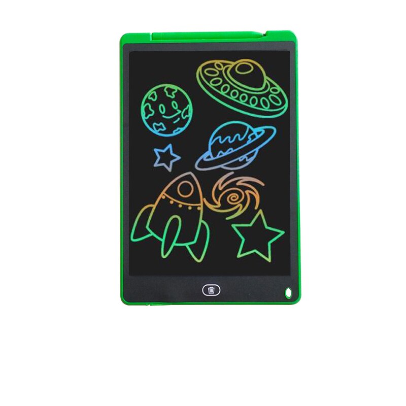12 inch Drawing Board LCD Screen Writing Tablet Digital Graphic Drawing Tablet Handwriting Pad Pen color writing board for kids: Multi color Green