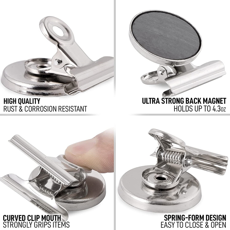 Magnets for Whiteboard &amp; Refrigerator - Strong Magnetic Clips for Refrigerator for Fridge, Home, Kitchen &amp; Office