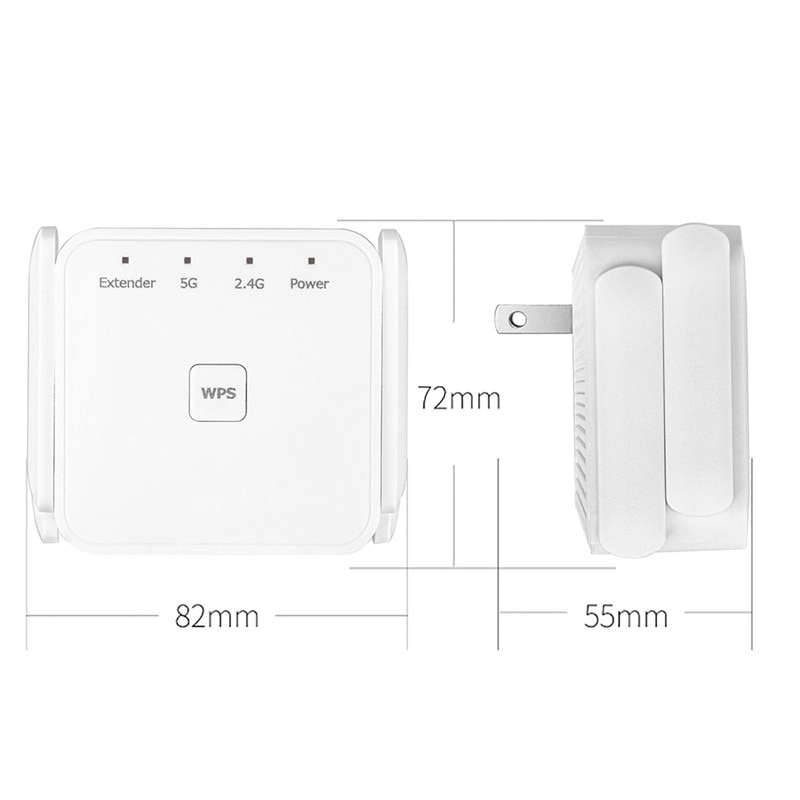 5Ghz WiFi wzmacniacz wzmacniacz sygnału WiFi 1200 mb/s wzmacniacz sygnału wi-fi daleki zasięg przekaźnik wi-fi sygnału bezprzewodowy dostęp robić internetu wzmacniacz 5G 2.4G