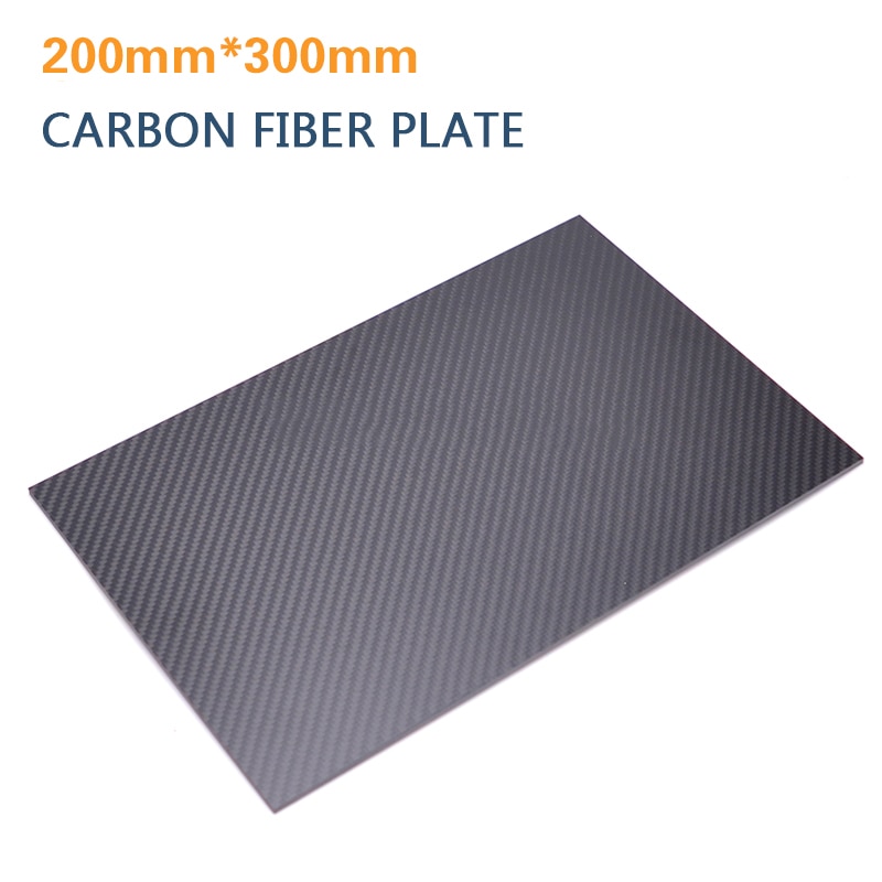 200*300mm 3k sarga mate brillante hoja de fibra de carbono Placa de fibra de carbono panel de fibra de carbono grueso 0,5, 1, 1,5, 2,3, 4,5, 6mm
