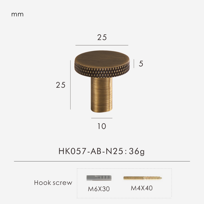 Nurlin Schrankknöpfe aus massivem Durcheinander mit Rändelmuster, mattes Antikmessing, Schwarz-Weiß-Gold, Schrankgriffe, Zauberstab- und Badezimmerhaken: Mehrfarbig