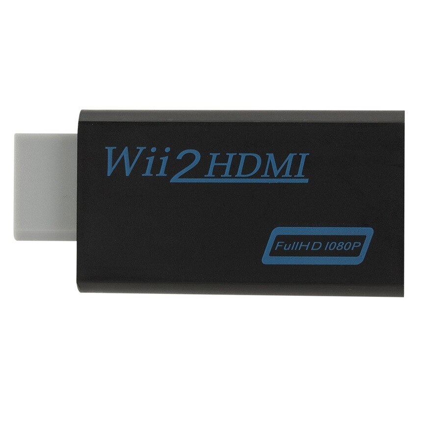 Full HD 1080P Wii to HDMI-compatible Converter Adapter Wii2HDMI-compatible Converter 3.5mm Audio for PC HDTV Monitor Display
