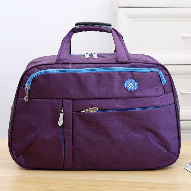 Vrouwen Reistas Grote Capaciteit Waterdichte Plunjezak Mode Toevallige Zak Maat 54.5 cm * 34 cm * 22 cm: purple