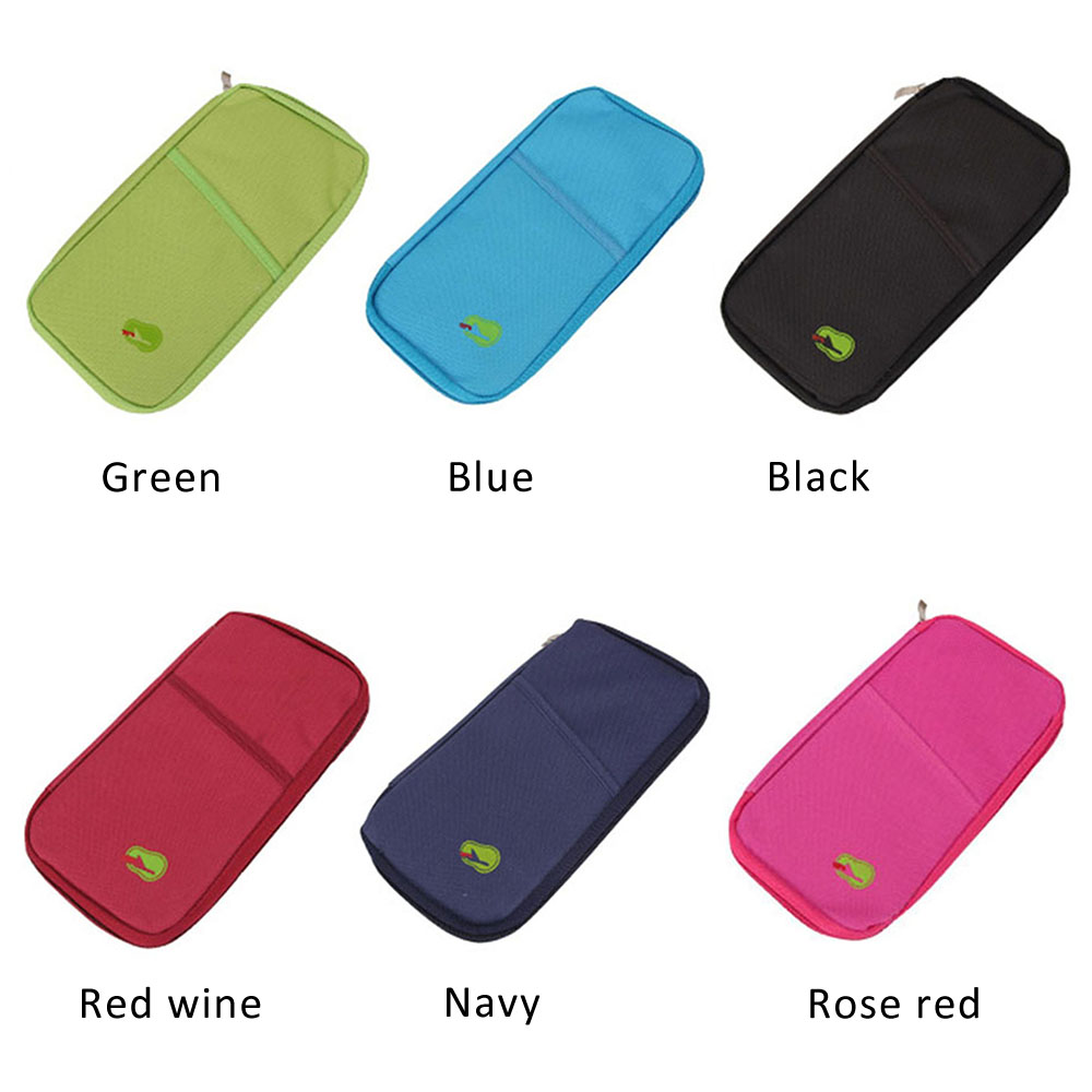 Reisdocumenten organizer portemonnee paspoort identiteitskaarthouder ticket creditcard tas etui portemonnee