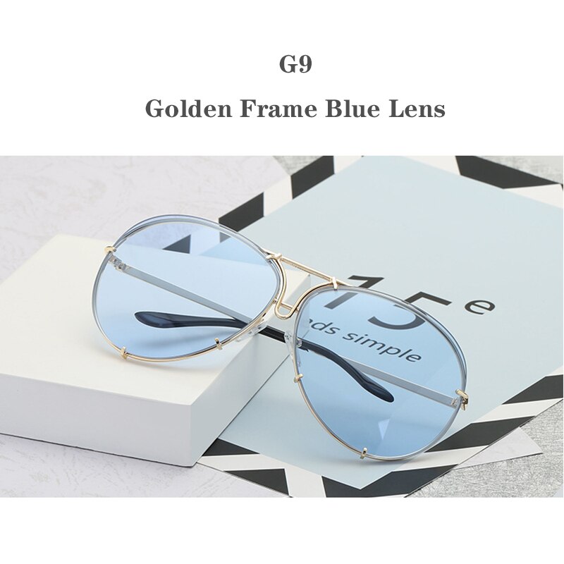 UV400 Anti-glare Metal Frame Sunglass Outdoor Driver Mirror Sun glasses Fishing For Male Female Driver Goggles Eyewear In Car: G9