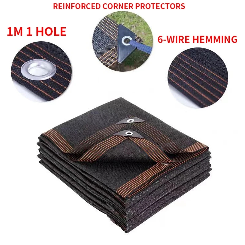 Black shading net, garden plant shading shed, greenhouse cover, pool shadow, greenhouse, 12 needle shading rate 85-90%: 3*3.5M