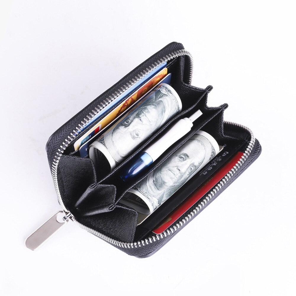 Geel Water Rimpel Split Lederen Unisex Korte Portemonnee Synthetisch Leer Credit Card Holder Business Tweeledig Portemonnee