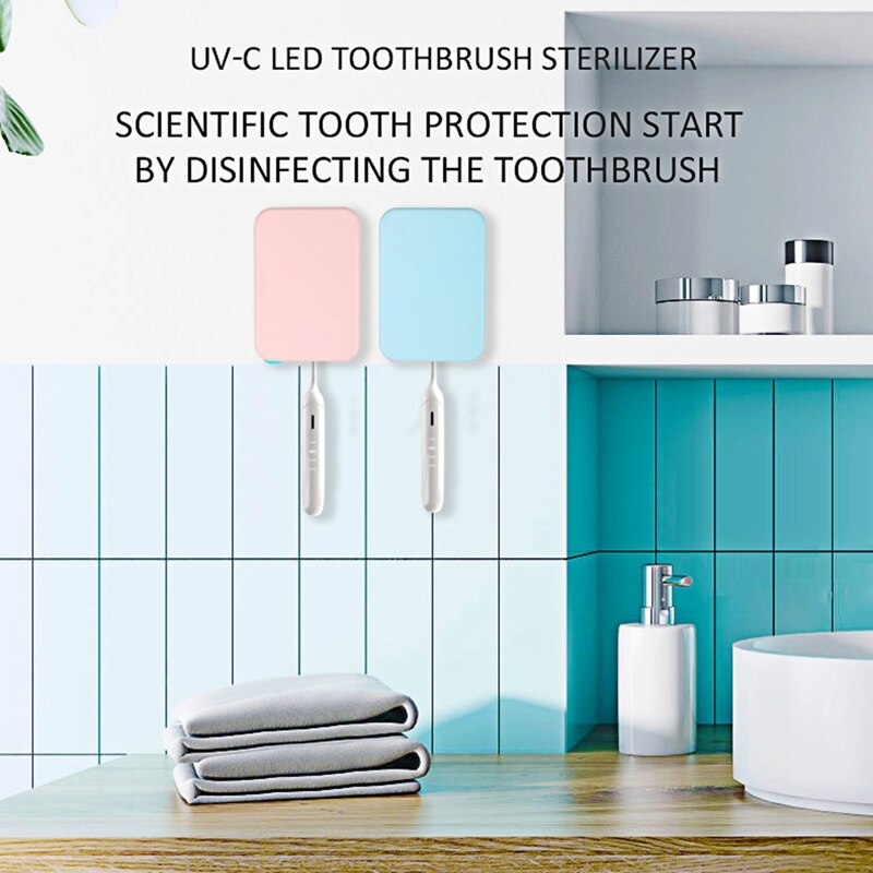 UVC-LED Ultraviolet Toothbrush Holder Disinfection Tool Automatic Toothpaste Dispenser Holder Cleaner