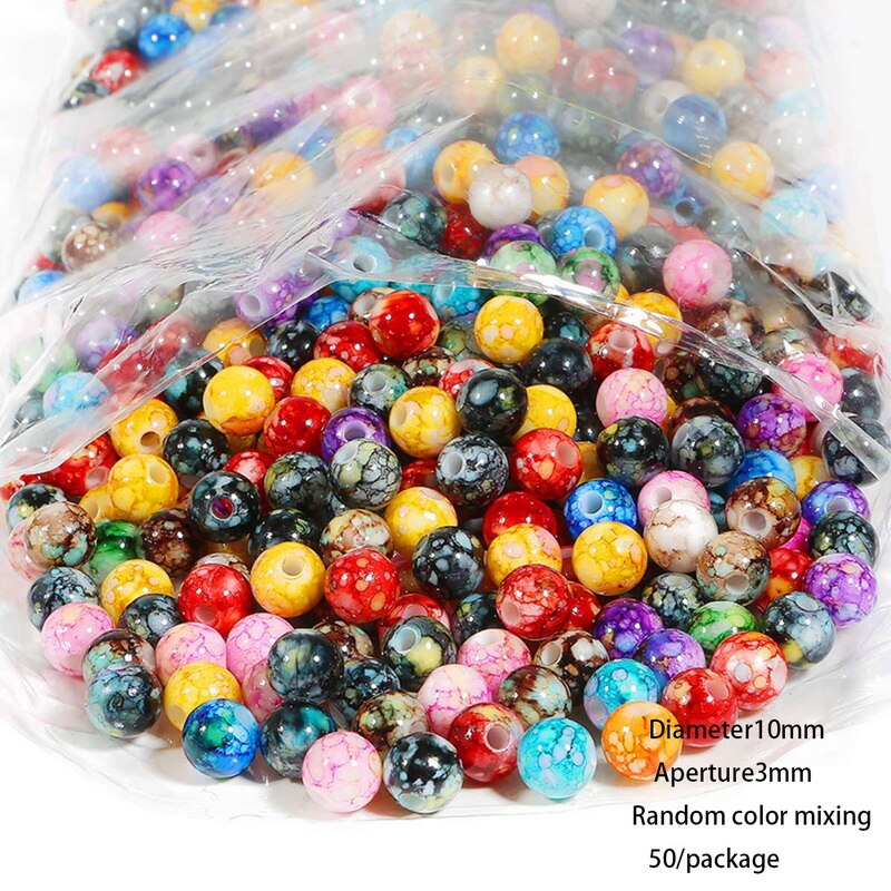 Ronde Losse Spaced Kralen Glazen Kralen 4 Mm 6 Mm 8 Mm Diy Armband Oorbellen Charmes Ketting Kralen Voor Sieraden maken: 02MX