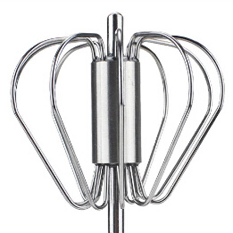Batidor de huevos metálico a presión de la mano, batidor de espuma rotativo semi automático, herramientas de cocina 895599