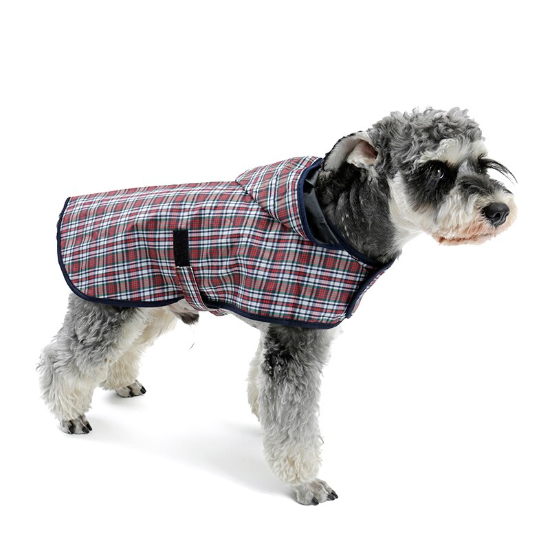 plaid Impermeabile canna tutto'aperto Giacca Impermeabile Impermeabile Del canna animale domestico Giacca Riflettente Del canna poncho orsacchiotto Impermeabili Hund kariert Regenma