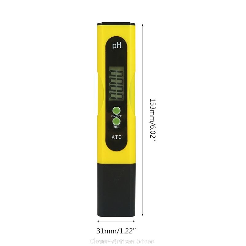 Digital ATC PH Meter Tester for Aquarium Pool Water Wine Drink Food Analyzer LCD Pen PH Monitor Au 28 20