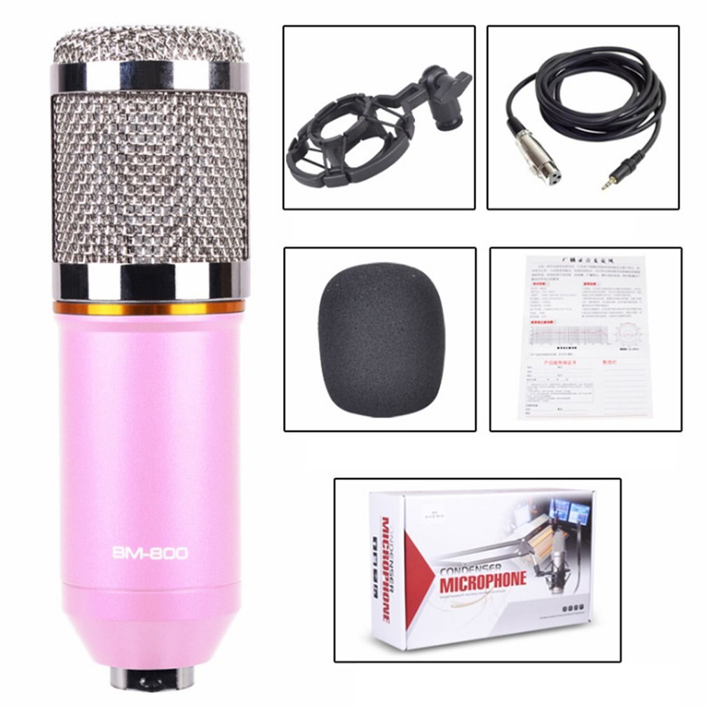 Bm-800 condensateur micro Kit diffusion Studio enregistrement micro pratique Portable micros: Camouflage