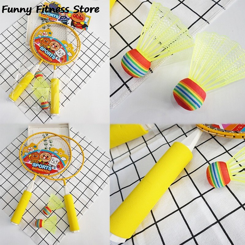 Children Indoor Outdoor Badminton Rackets Set Beginner Kids Child Badminton Racket Racquet Sports Training Game