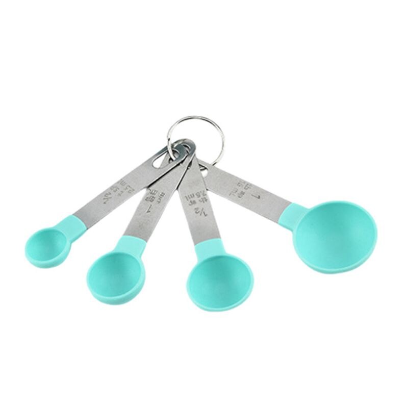 4Pcs/8pcs Multi Purpose Spoons Measuring Cup Baking Accessories Stainless Steel Plastic Handle Measure Tool Kitchen Gadgets #1