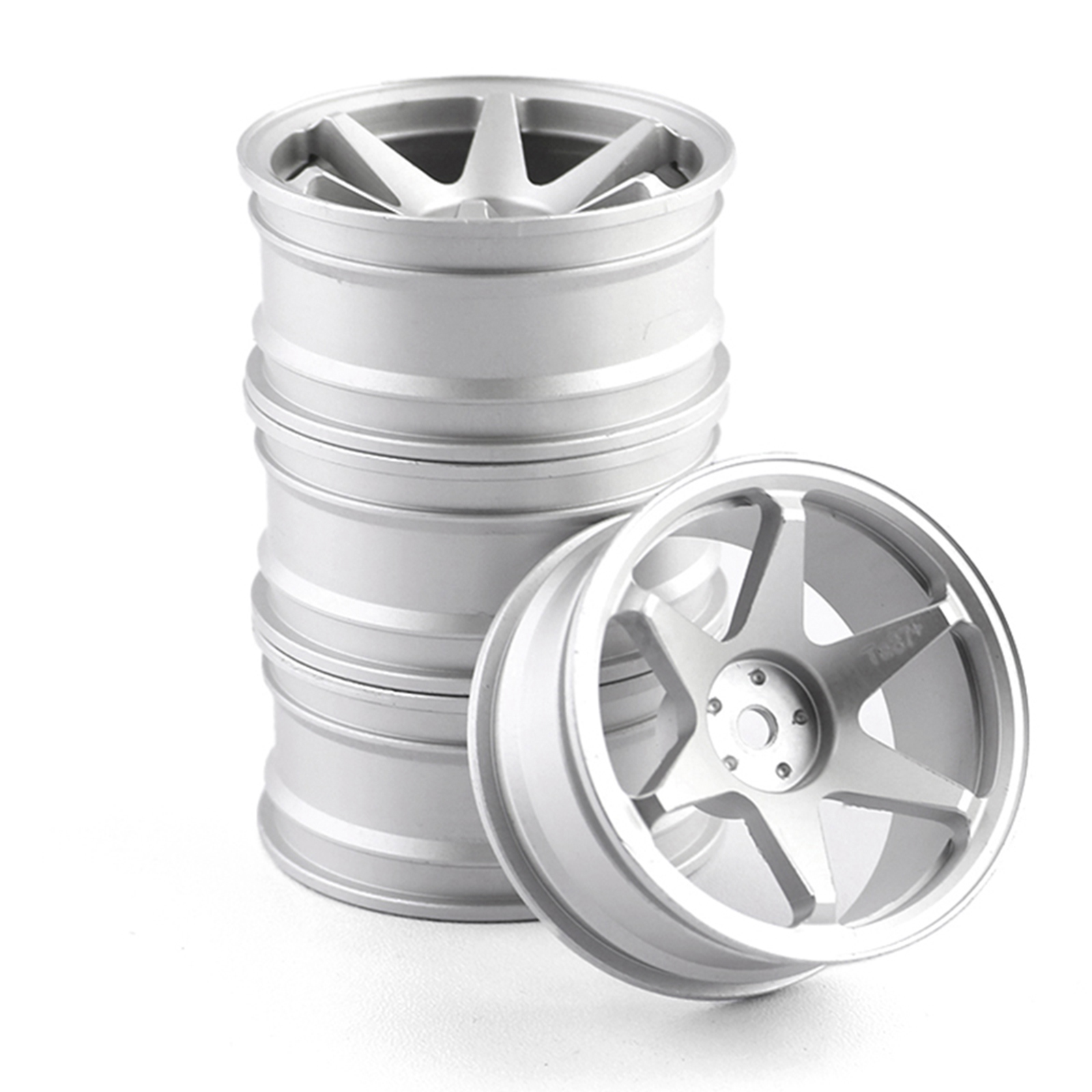 On-Road Drift Auto Aluminium Metalen Wielnaaf Klim Auto Velg Voor 1/10 HSP Tamiya HPI Kyosho Sakura D5 TT02 Drift Hub: Zilver