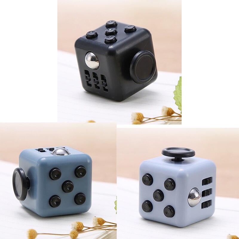 ZK20 Traditional Cubo Antistress Toy Gyro Adult Cube Toy Vinyl Desk Finger Toys Squeeze Fun Stress Reliever Antistress Toy: three-E