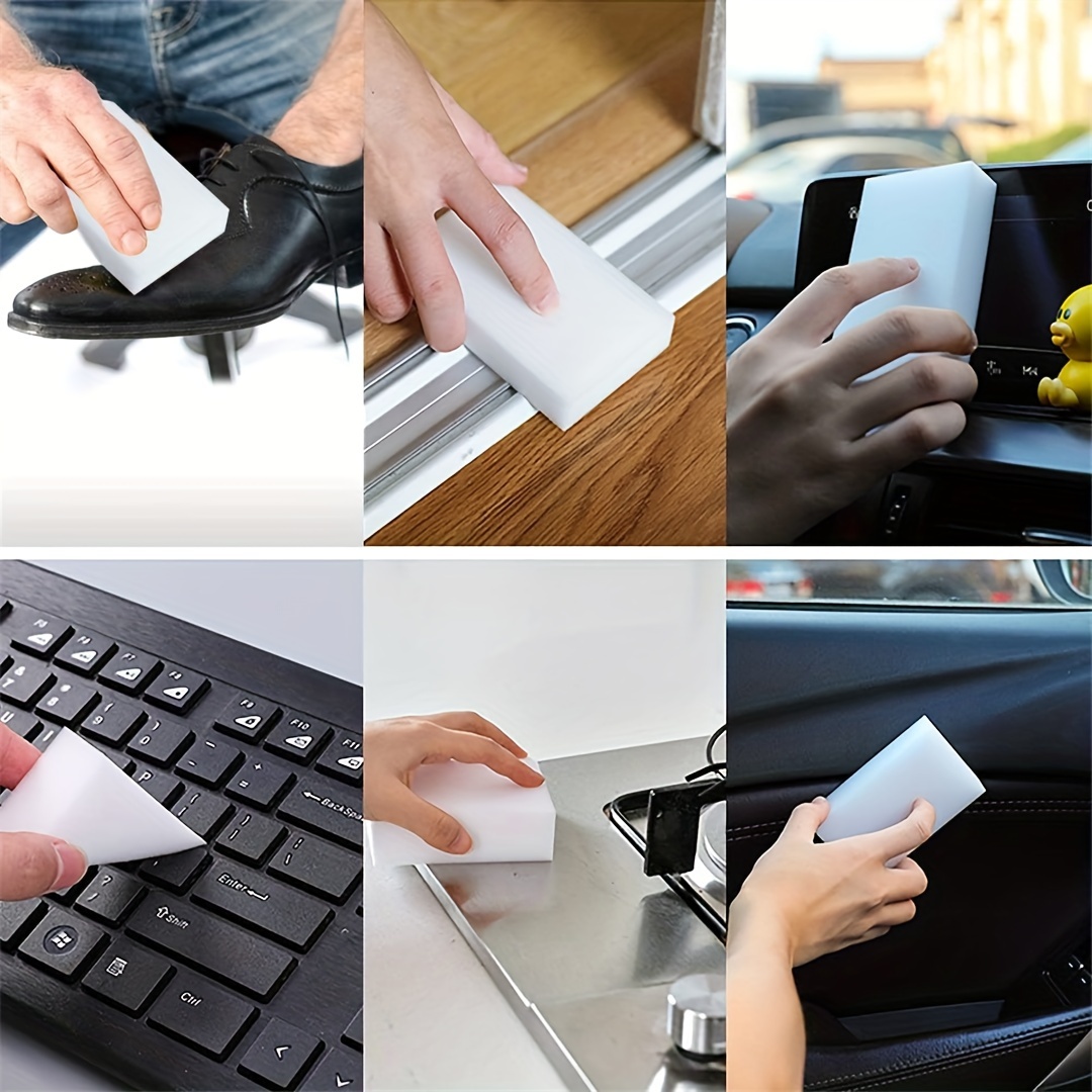 10pcs Magic Sponge Wipe, Melamine Foam Sponge, Household Cleaning Sponge Kitchen Cleaning Sponge, Car Wash Sponge