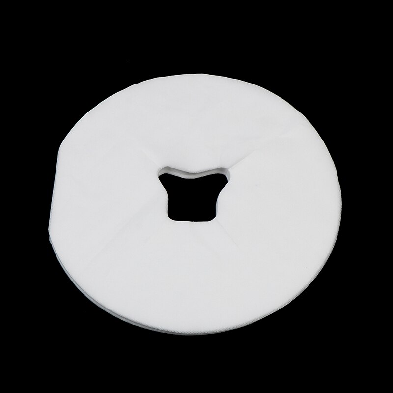 100 Stks/zak Non-woven Wegwerp Gezicht Pad Spa Kussensloop Salon Massage Bed Tafel Gezicht Gat Cover Spa Massage ademhaling Vel