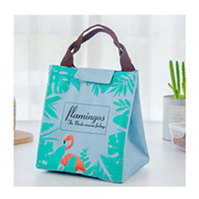 Waterdichte Oxford Strand Lunch Tas Flamingo Tote Thermische Zak Zwart Voedsel Picknick Vrouwen Kid Mannen Koeltas: Green