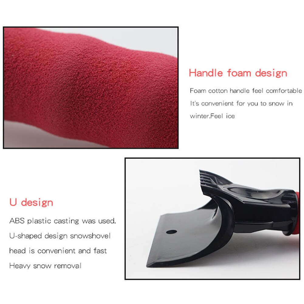 Auto Voorruit Ijskrabber Plastic Sneeuw Schop Borstel Sneeuw Removal Voor Auto &#39;S En Kleine Vrachtwagens Car Cleaning Accessoires