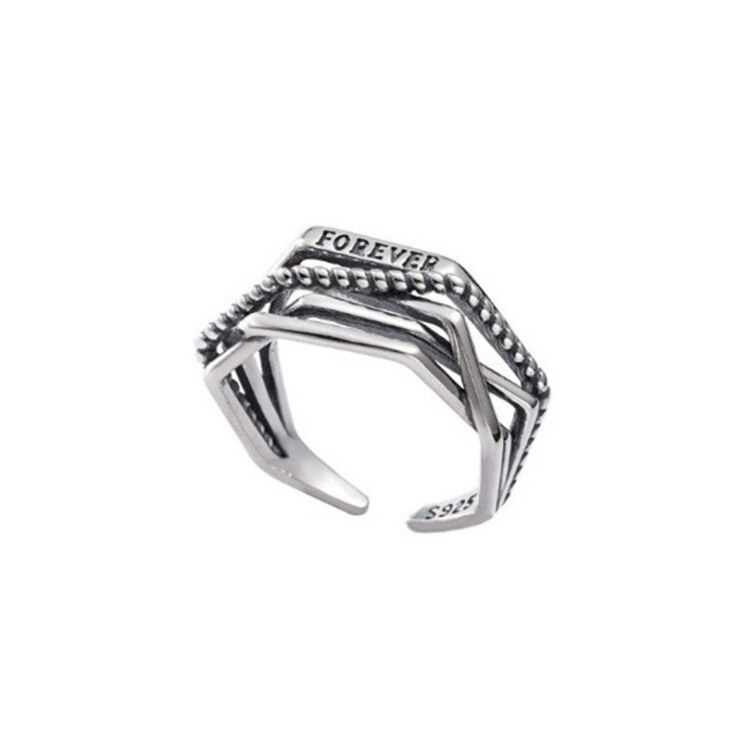 Charmant Open Brief Ring Voor Vrouwen Vintage Boho Party Ringen Gothic Punk Sieraden Cadeaus Voor Meisjes