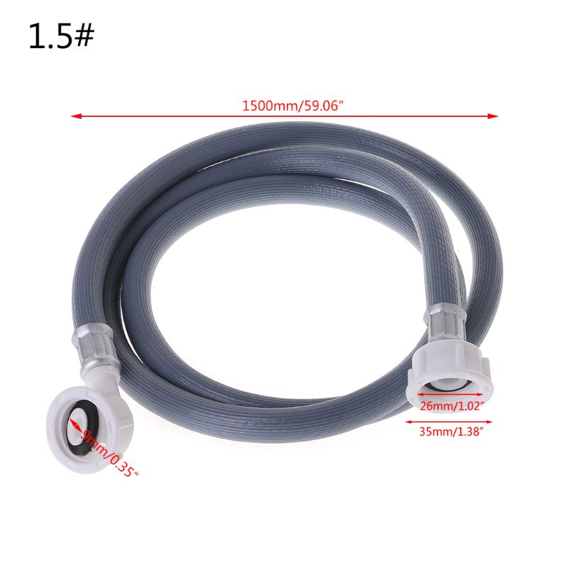 Washing Machine Dishwasher Inlet Pipe Water Feed Fill Hose With 90 Degree Bend: 1.5