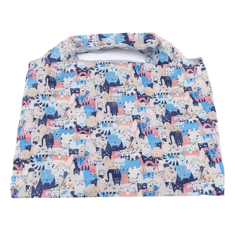 Sammenleggbar hendig handlepose gjenbrukbar tegneserietote veske resirkuleringsoppbevaring vesker hjemmeoppbevaring organiseringsveske