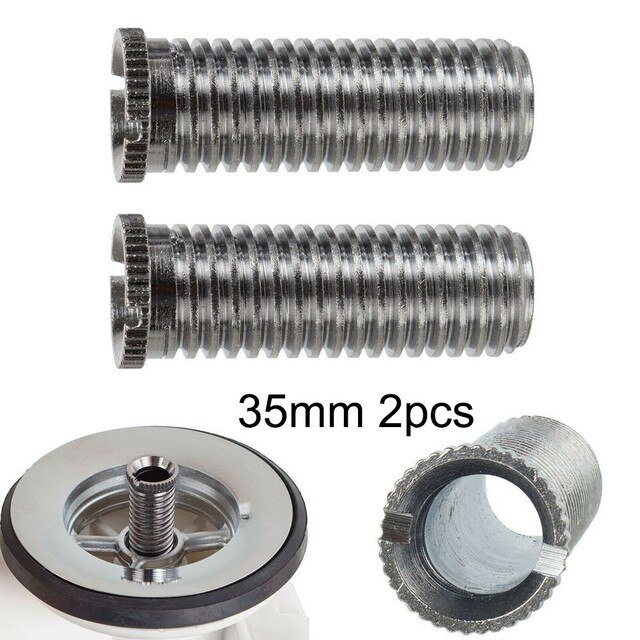 1/2/5 stk 35/45mm køkkenvask i rustfrit stål kurv si skruer affald  m12 gevind skrueforbindelse køkken tilbehør del: 2pc 35 mm