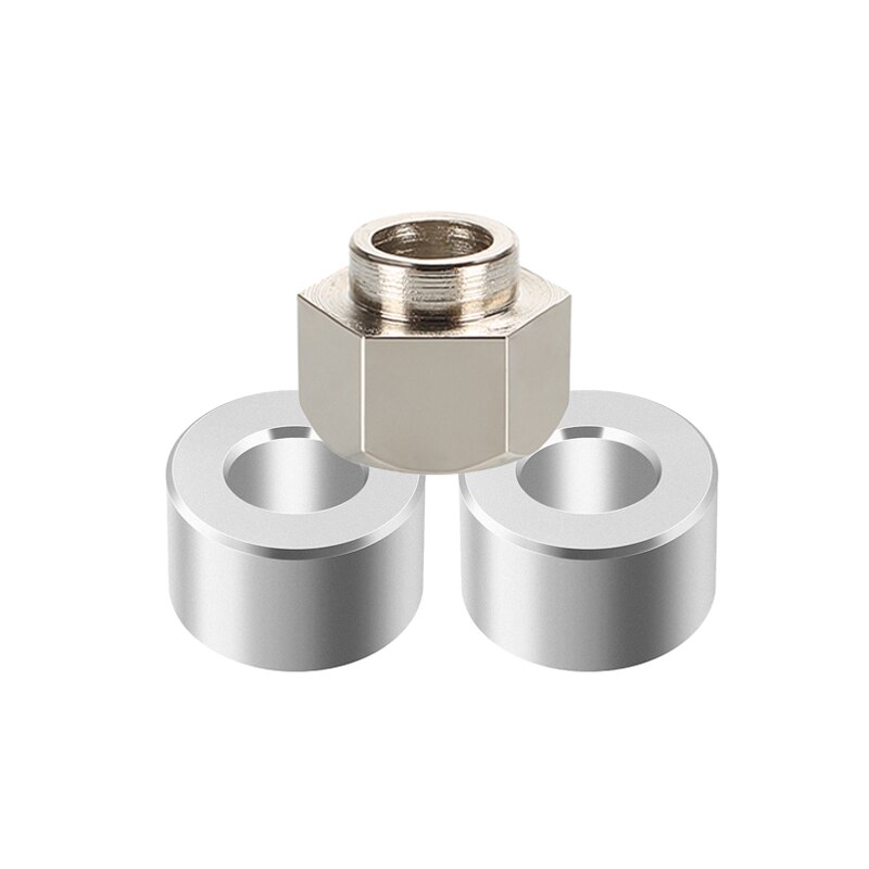 Exzenter-distanzstück-set, dicke 6mm, bohrung 5mm, kohlenstoffstahl, vernickelte exzenterschraubenmuttern & aluminium-distanzstücke, 3d druckerteile: Für die x-achse