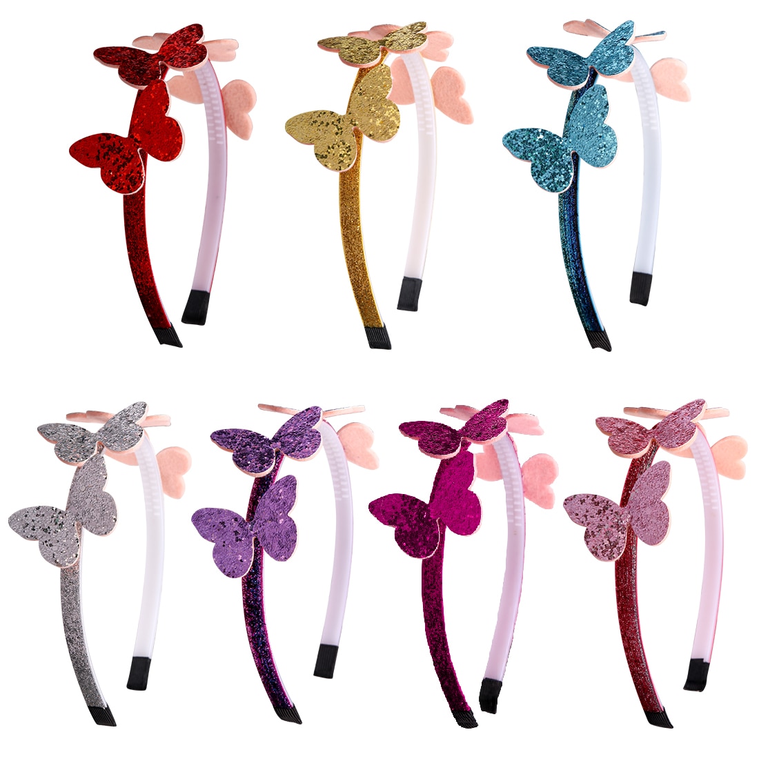 1 PC Girls Sparkly Headband Children Glitter Bows Headband Kids Sweet Head Hoop Party Highlight Wedding Head Wear