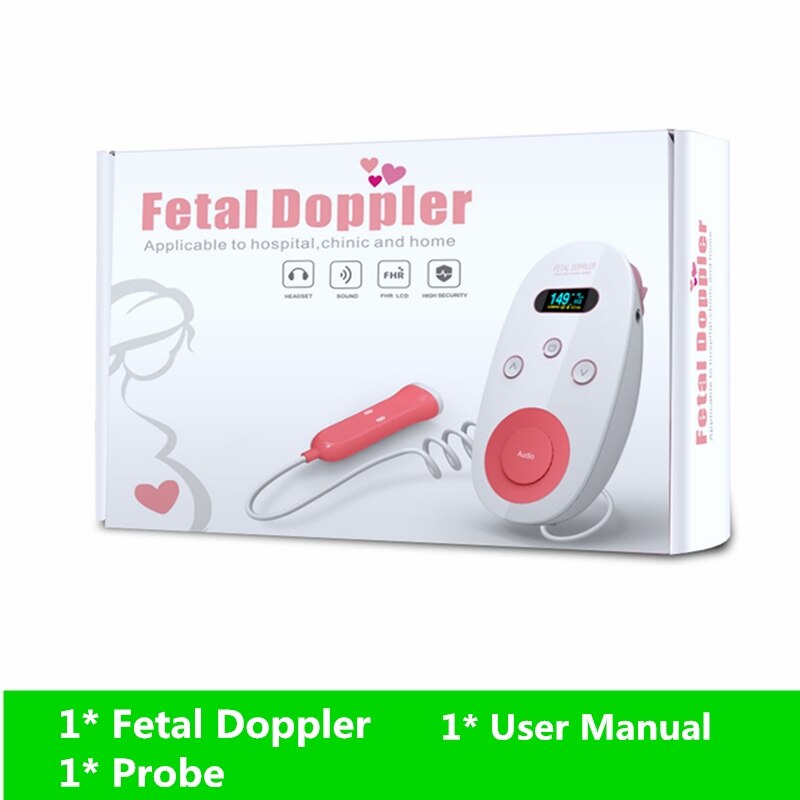 Ultrasound bebe Fetal Doppler Pregnant Baby Heart Rate Doppler Fetal Monitor Digital Home Baby Health Heartbeat Detector: Default Title