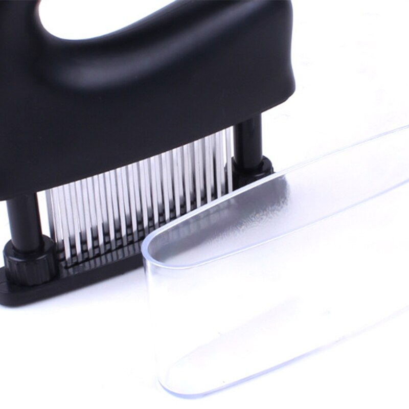 48 Blades Needle Meat Tenderizer Stainless Steel Knife Meat Beef Steak Mallet Meat Tenderizer Cooking Tools(Black)