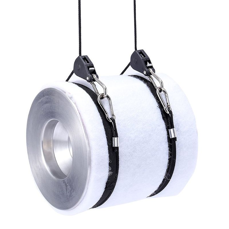 2pcs 1/8\" Pulley Rope Ratchet 150lb Heavy Locking Hanger Lifting Lanyard for Tent Room Fan Grow Plant Camping Hiking 50JD