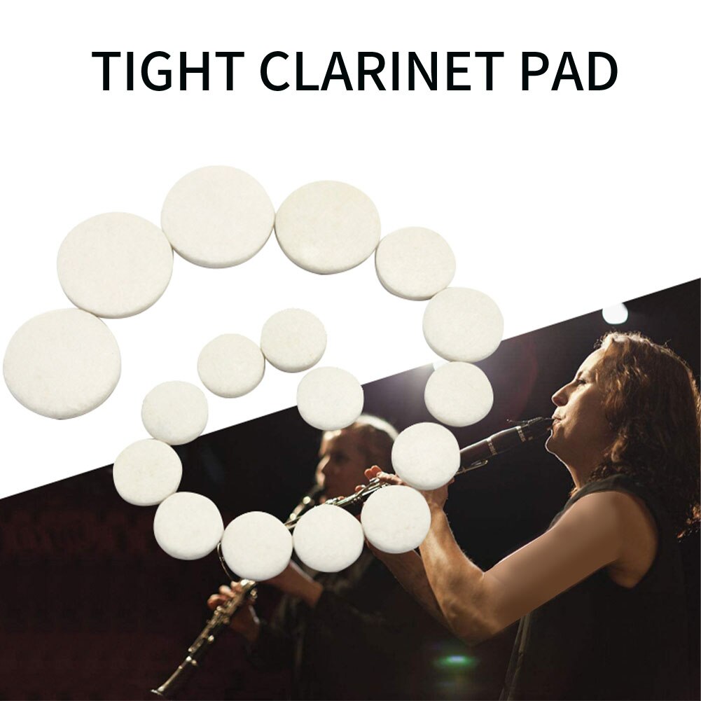 Tampon d&#39;étanchéité de remplacement pour clarinette musicale, 17 pièces, Instrument à vent, entraînement, trou de son, coussin universel