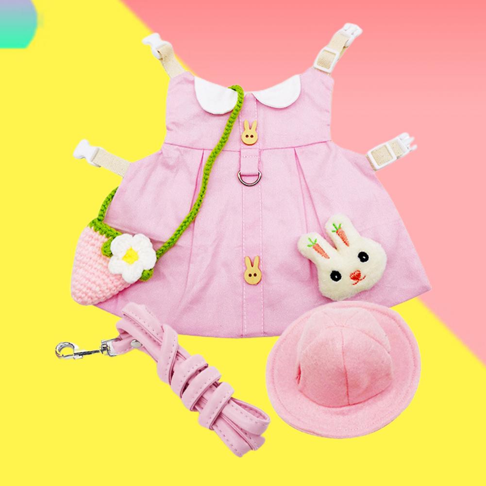 1 Set Popular Rabbit Outfit Perfect Pink Soft Comfortable Bunny Outfit
