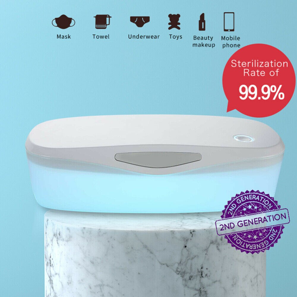 Portable UV Sterilizer Cabinet Disinfection Box Ultraviolet Disinfector for Phone Toothbrush Masks Sterilizer Safety Hygiene