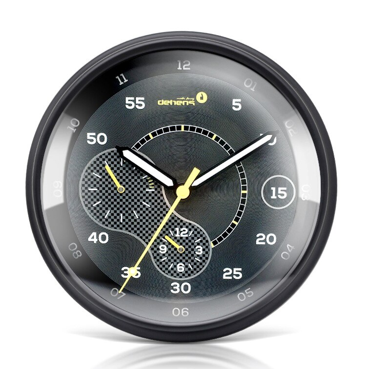 Reloj de pared para el salpicadero, de Metal, barato, para decoración del hogar, dorado, silencioso, para dormitorio, cocina, de cumpleaños: L