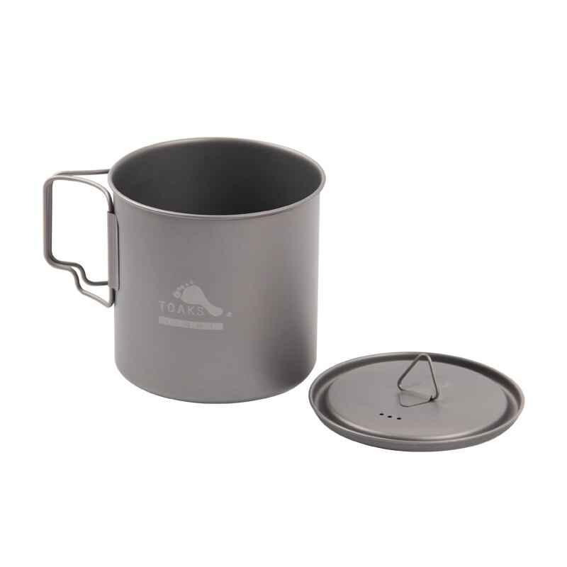 TOAKS 650ML titane tasse Camping en plein air léger Pot pique-nique batterie de cuisine Set Pot ultra-léger