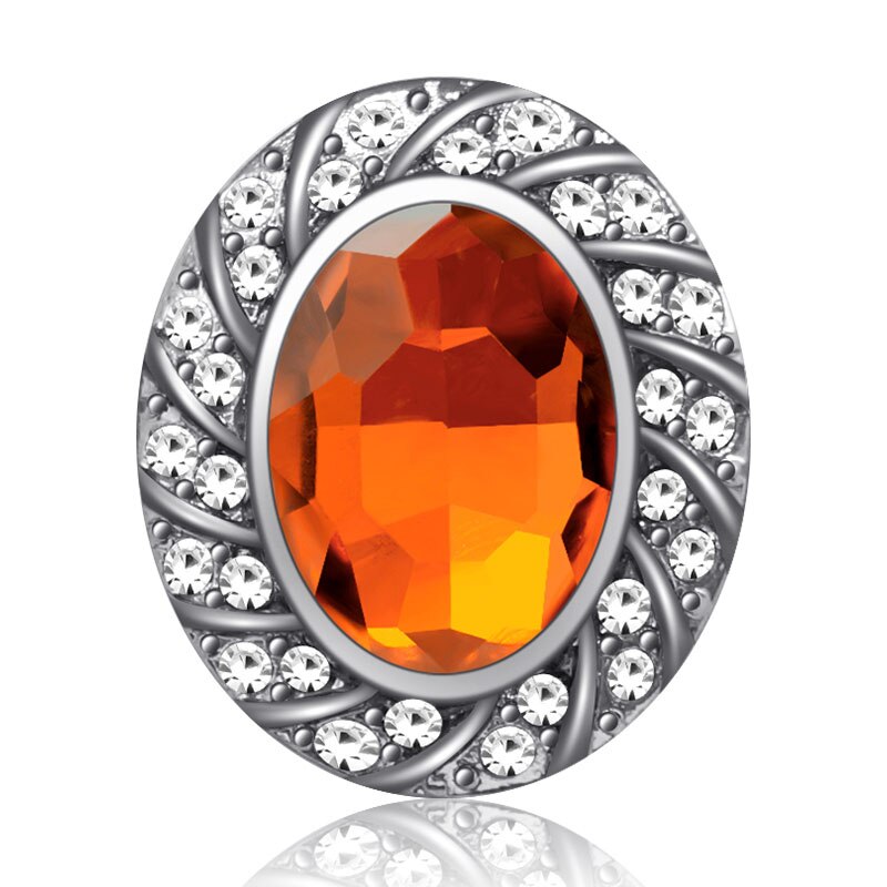 Mooie strass ovaal 20mm drukknopen passen op 18mm drukknopen armband drukknopen sieraden