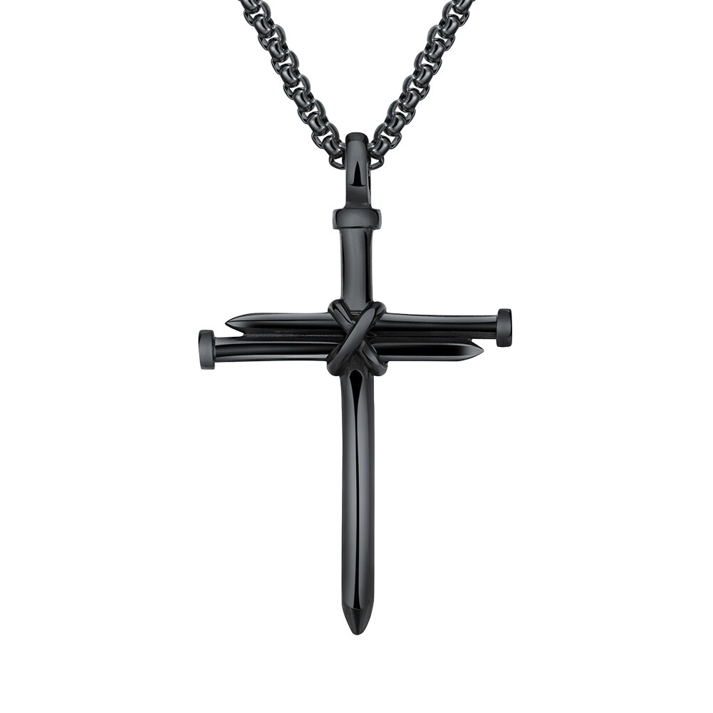 Punk Cool Street Style Necklaces Vintage Gothic Cross Pendant Necklace for Men and Women Hip-pop Neck Chain Jewelry: J